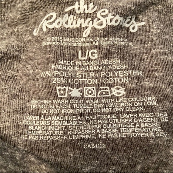 The Rolling Stones men’s grey t-shirt in size large - Picture 6 of 6